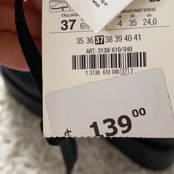 Brand new with tags Black leather wedge combat boot - Picture 5 of 5